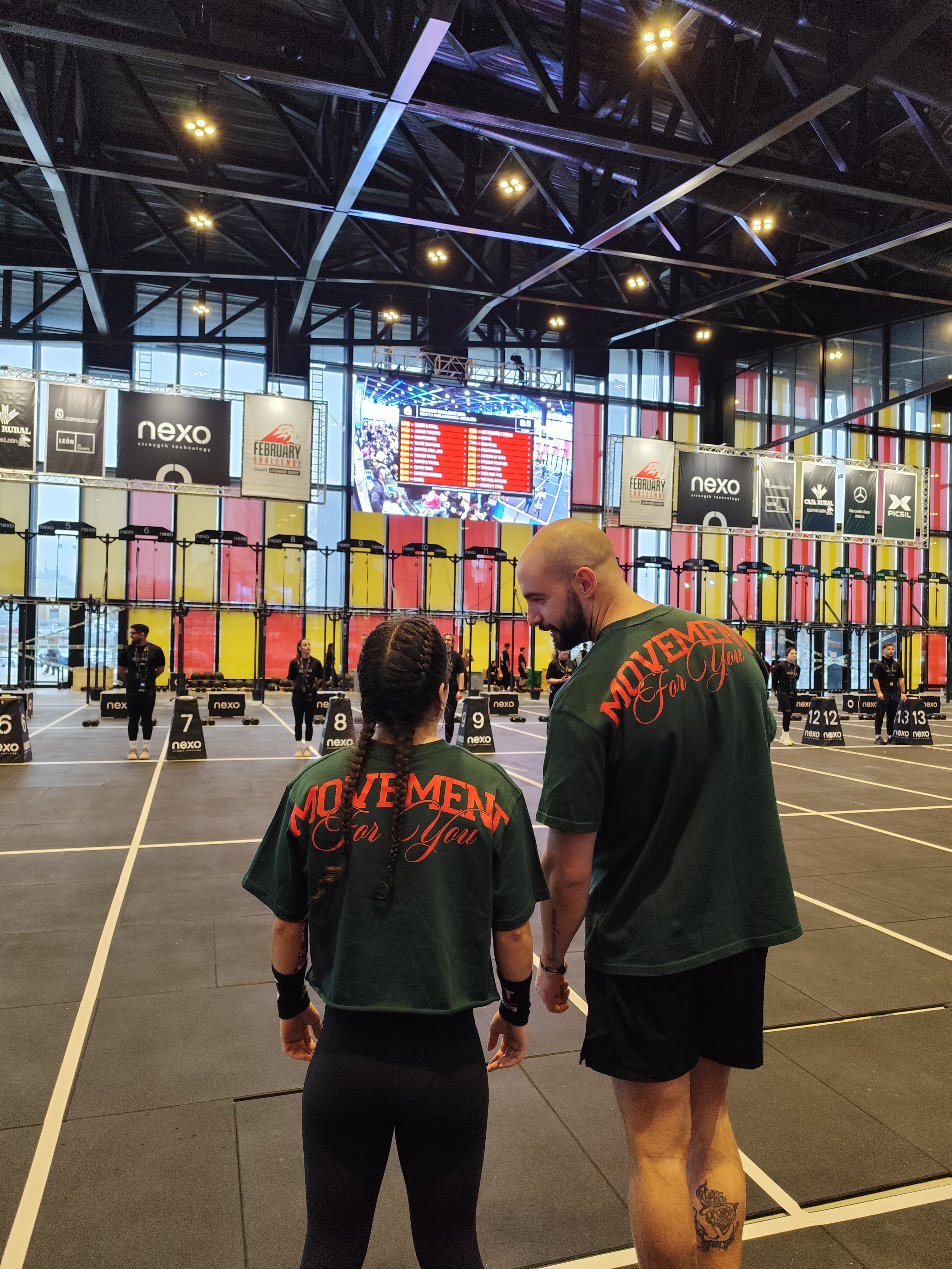 Marta y Alejandro en el box de CrossFit