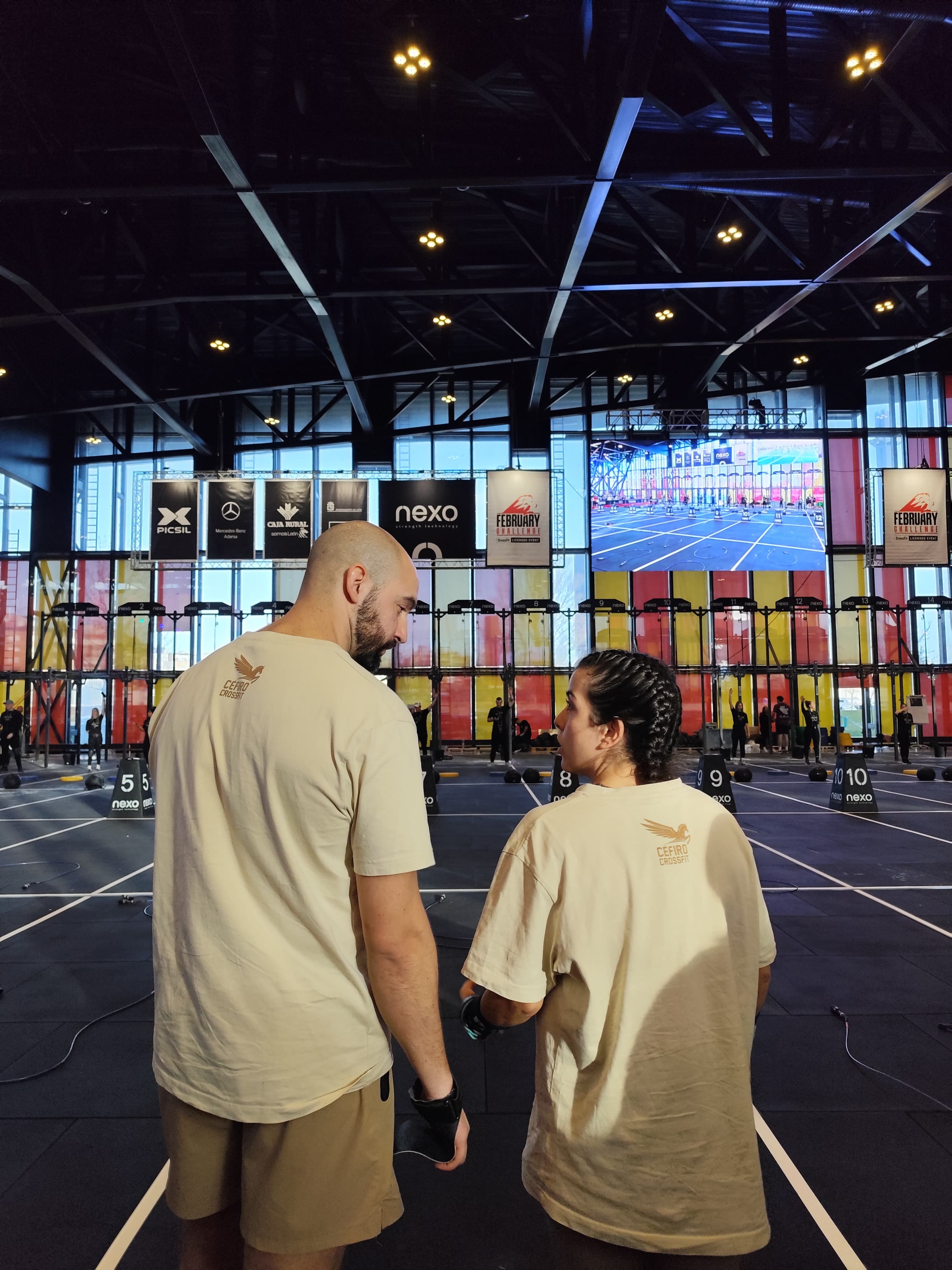 Marta y Alejandro entrenando
