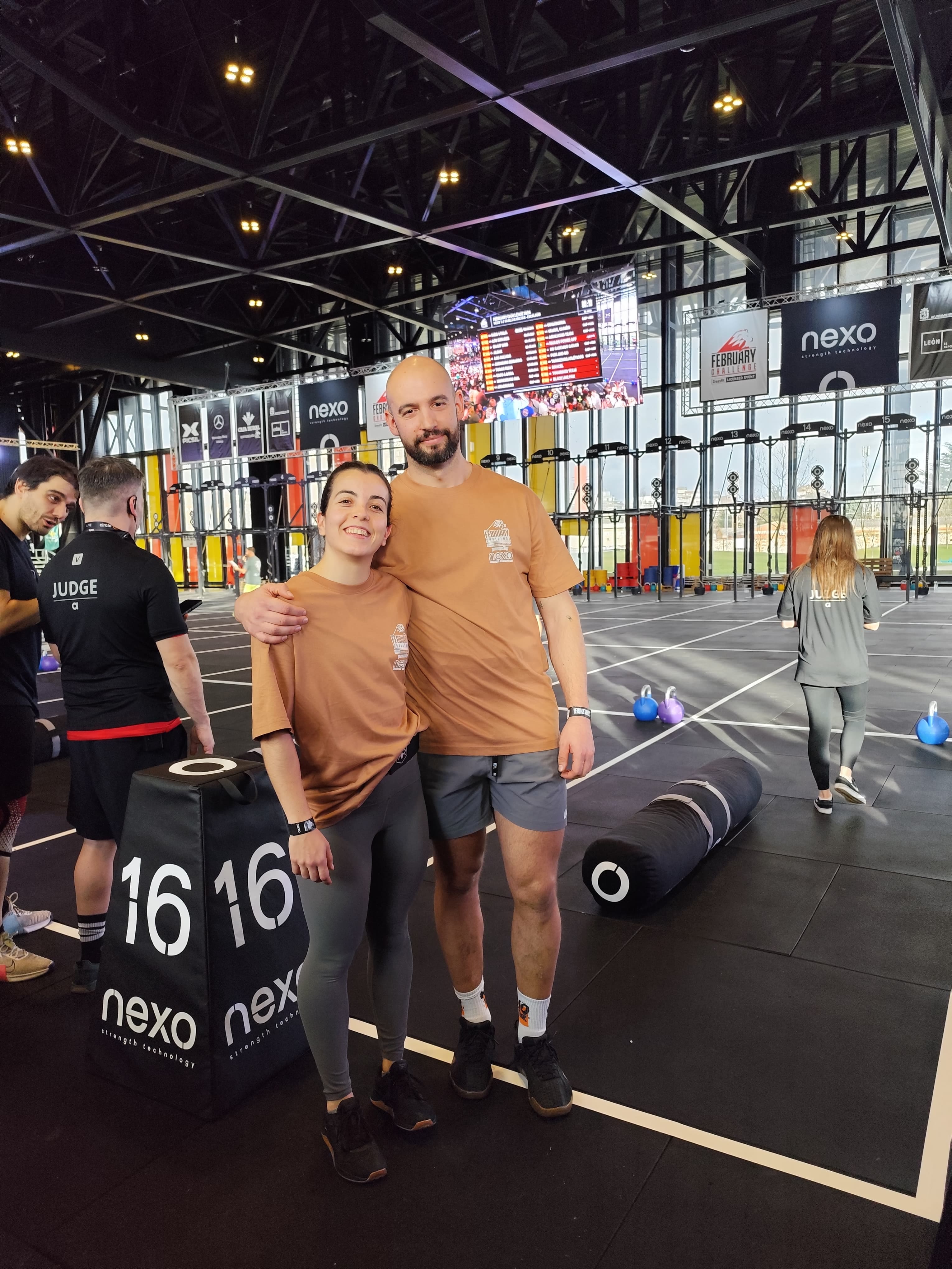 Marta y Alejandro entrenando