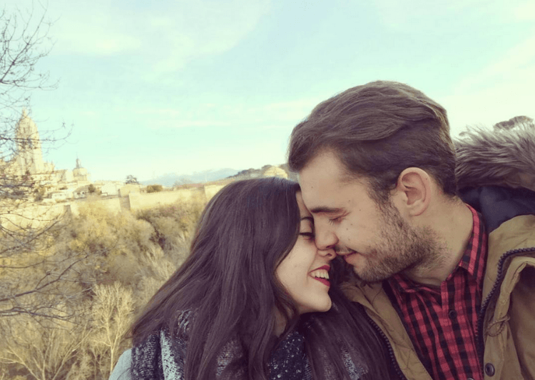 Marta y Alejandro de jóvenes
